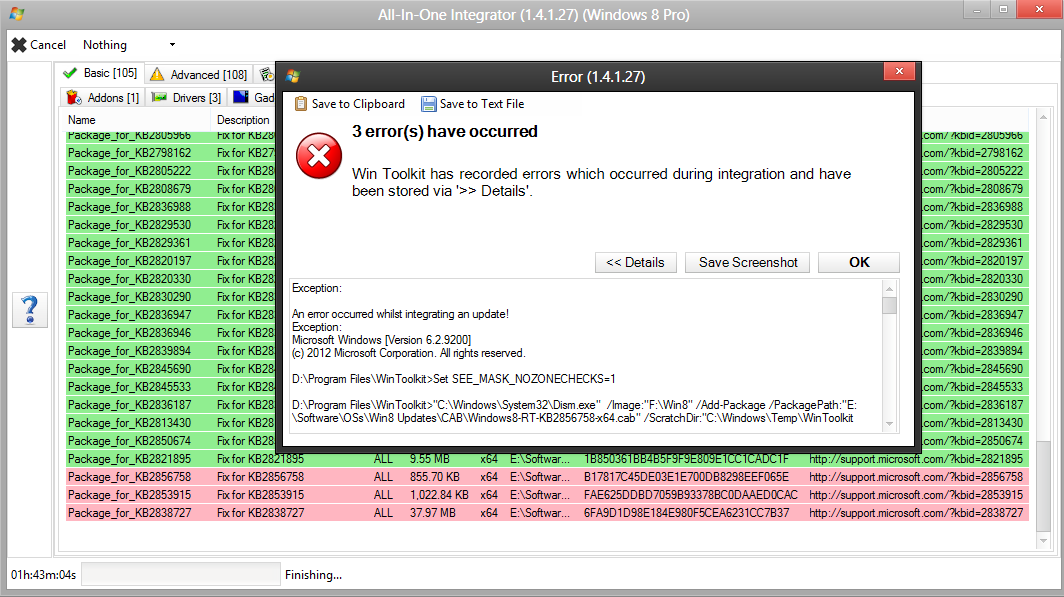 WinToolkit and Update Windows 8 Problem