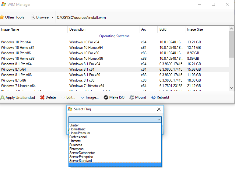 AIO - Unable to select CORE flag.