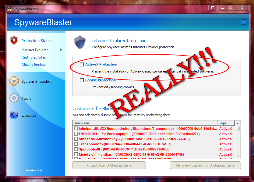 [AddOn] SpywareBlaster 5.0 (10/10/2013)