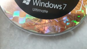 Counterfeit Windows 7 DVD with Hologram