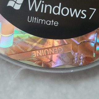 Counterfeit Windows 7 DVD with Hologram