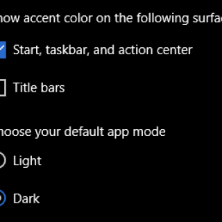 dark mode