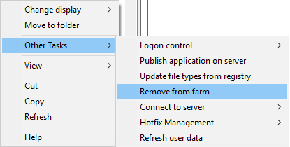 change Citrix Xenapp v6.5 farm server