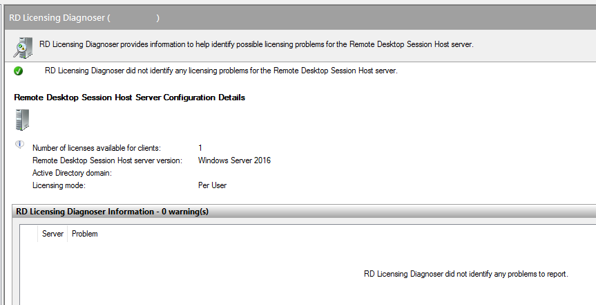 Licenses are not available for this Remote Desktop Session