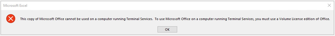 This copy of Microsoft Office