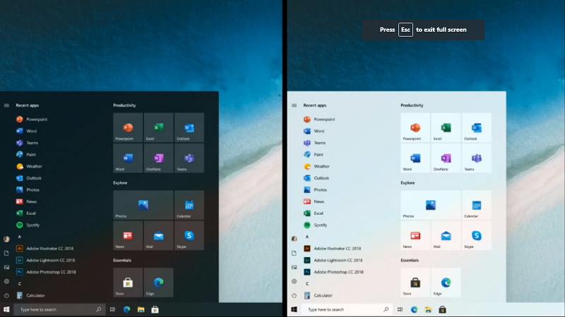 Windows 10 Start Menu