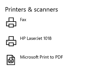 LaserJet 1018 on Windows 10