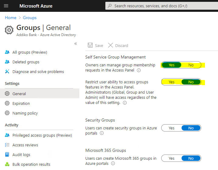 manage Microsoft 365 groups as non-admin